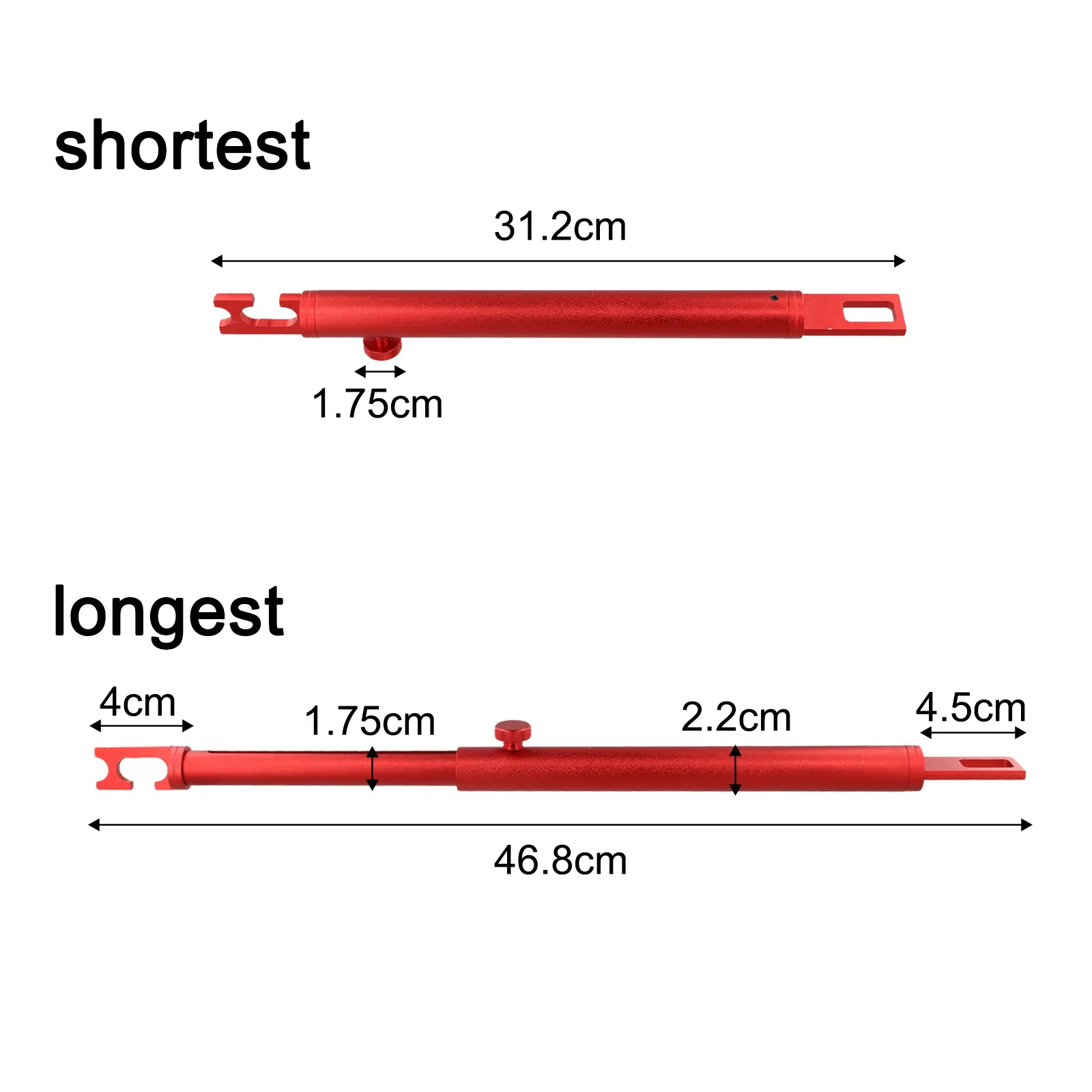 

Регулируемый опорный стержень, кронштейн для крепления двери, красный, как показано на рисунке, универсальный инструмент для ремонта, инструмент для легкой обработки