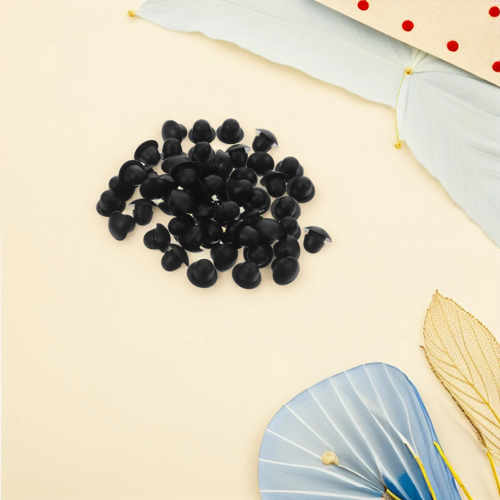 

100pcs Snap-In Silicone Hole Plug 1/4 Inch 6-6.5Mm Black Waterproof Seal Cap For Tubes Bottles Pipes Reusable Flexible Closure