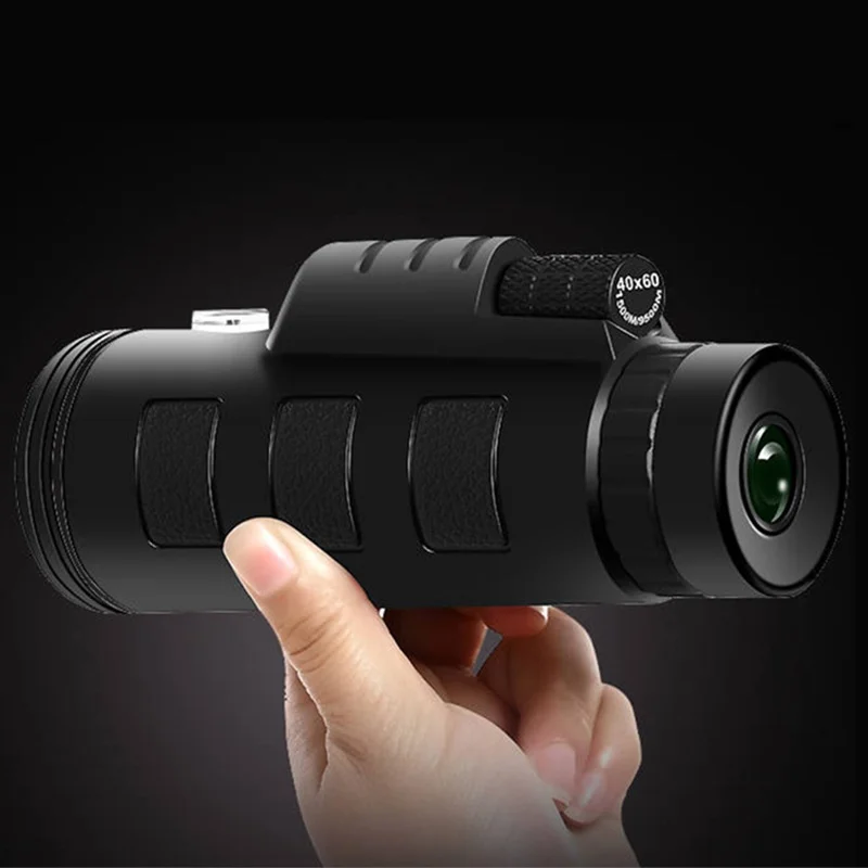 40X60 Military Zoom HD Powerful Binoculars Long Range Portable Professional Telescope Monocular Low Night Vision for Hunting