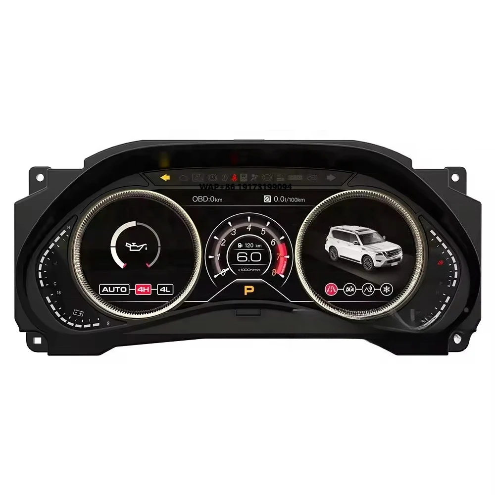 

12.3 for Patrol Y62 Infiniti Qx56 Qx80 2011-2023 Digital Dashboard