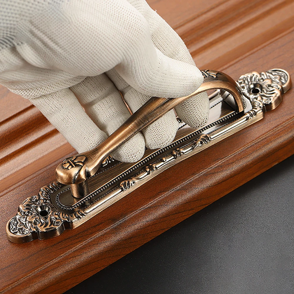 

European Vintage Bronze Door Pulls Invisible Door Handles Zinc Alloy Material For Home Decor (Hardware)