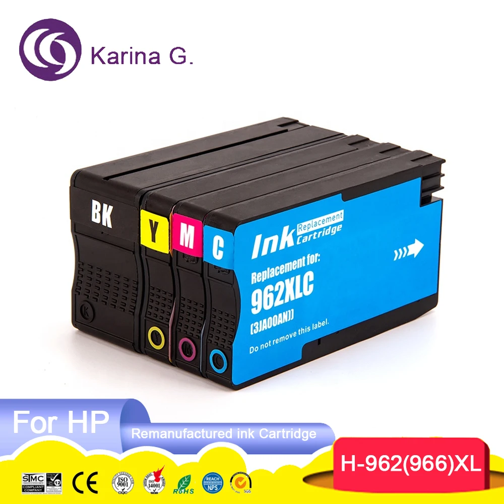 

962XL 966XL 962 966 XL Premium Remanufactured Inkjet Ink Cartridge for HP962 For HP Officejet Pro 9010 9025 9022 9023 Printer