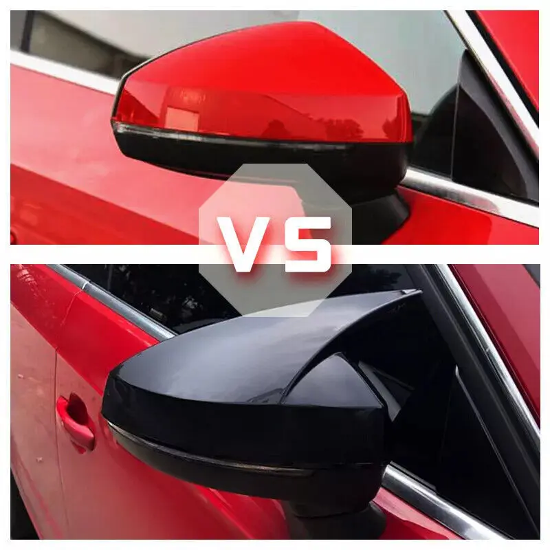 For Audi A3 S3 RS3 8V 2013-2020 Car Rearview Side Mirror Cover Wing Cap Sticker Exterior Door Rear View Case Trim Carbon Fiber