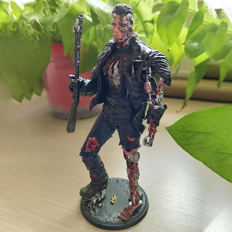 

In Stock 1/12 Scale The Terminator T800 Heavy War Damage Edition Full Set 17cm Action Male Soldier Doll Original Certified Gifts