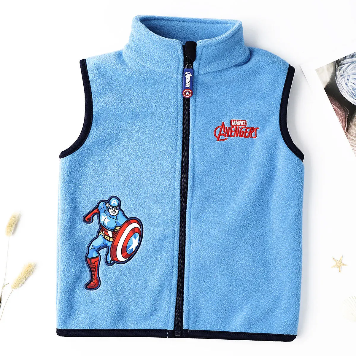 سبايدرمان الكرتون أنيمي الأطفال سترة الإبداعية شخصية الذكور الخريف/الشتاء المرجان المخملية الخارجية سستة تانك الأعلى هدية