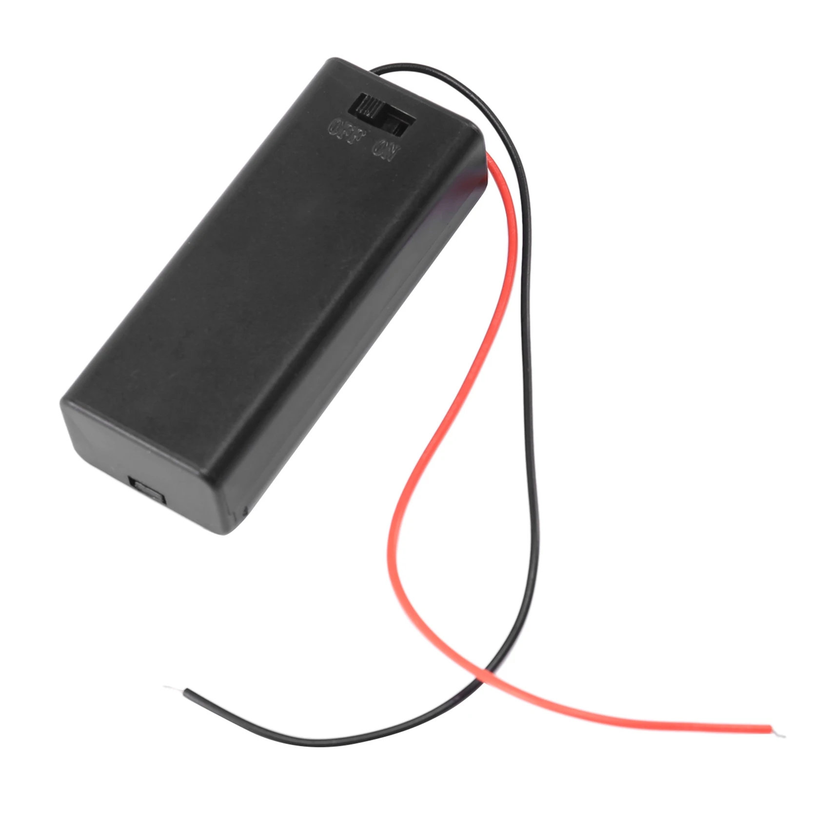 2 supports de piles AAA avec interrupteur marche/arrêt et couvercle arrière avec fils à rettes, boîte de rangement 3V 24.com, 10 pièces