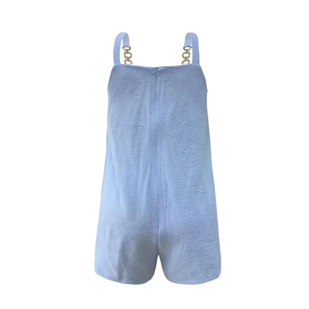 

Faionable Casual Summer Women's Rer orts Two-Piece Set Belted Pants Fem Model Straight Leg mid Waist ort Length
