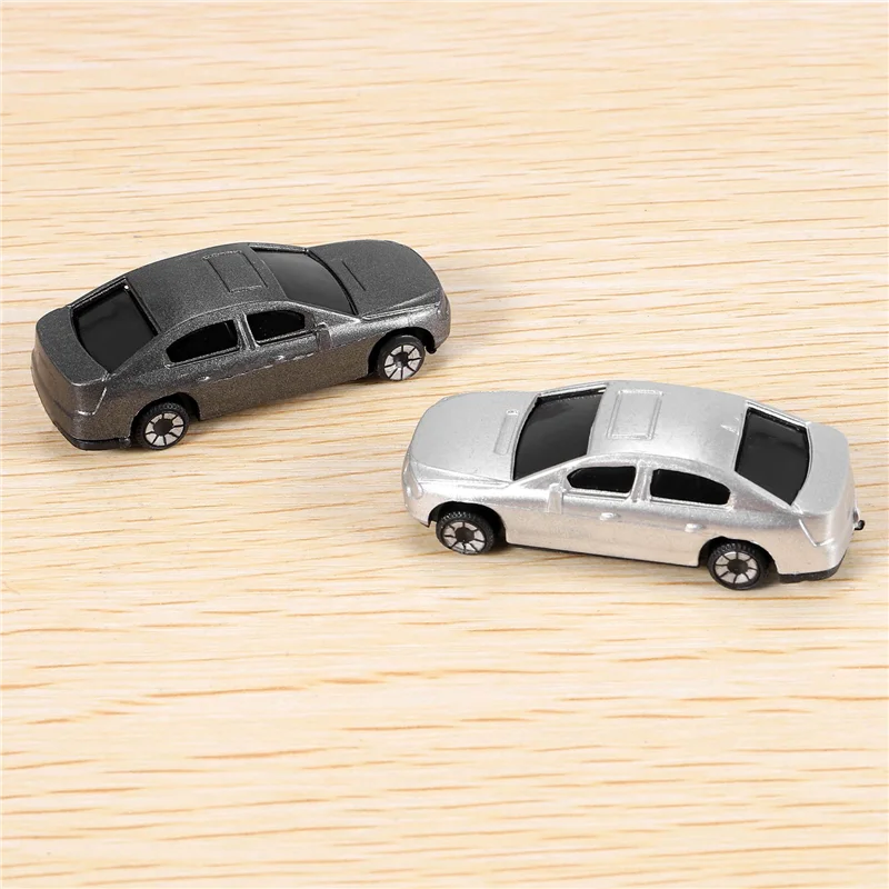 

ABUM-50Pcs 1:87 HO Scale Model Car Painted Car Models HO/TT/N Scale Railway Modeling Making Mat
