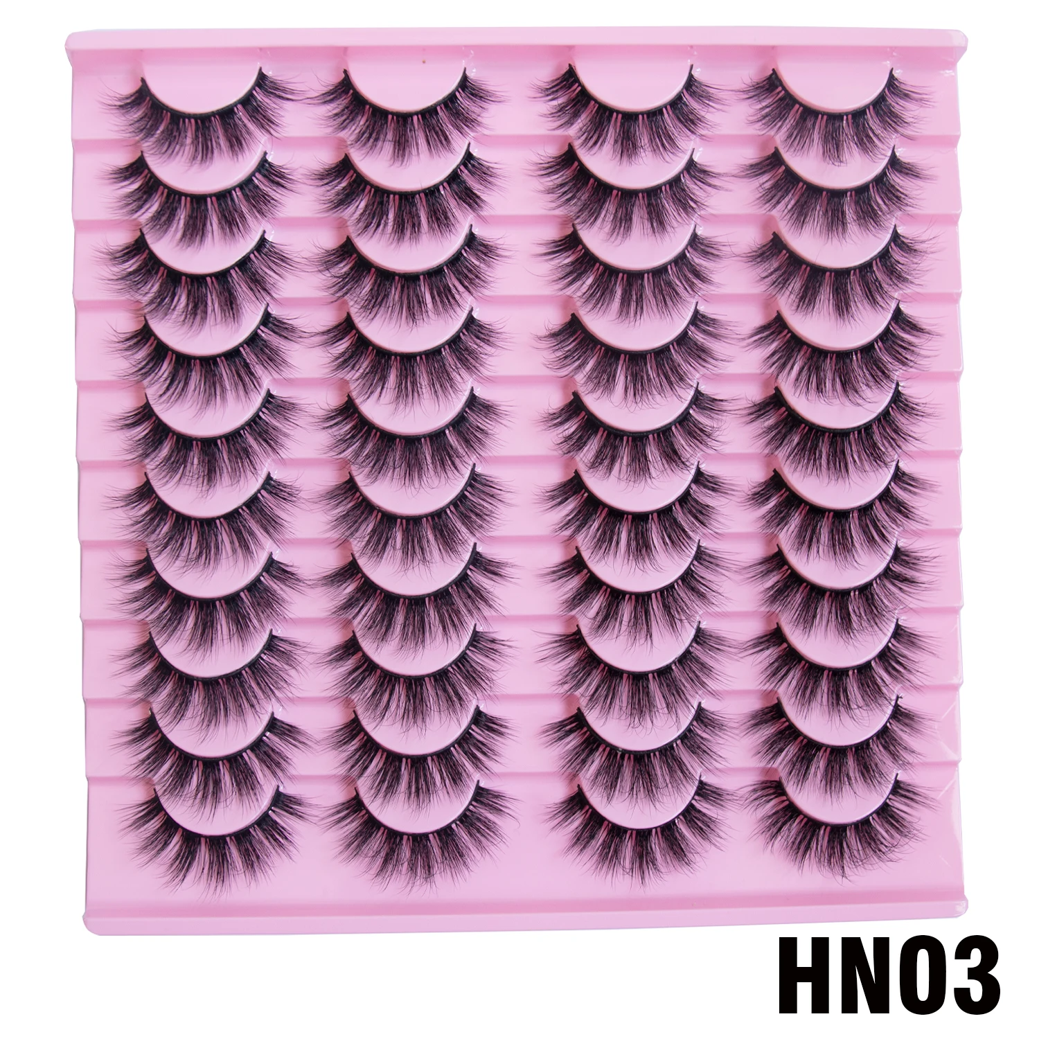 サックビス ラッシュ ミックススタイル 20ペア 3D 6D 8D ミンクまつげ ナチュラルまつげ ソフトクロス ウィスピーつけまつげ まつげストリップ