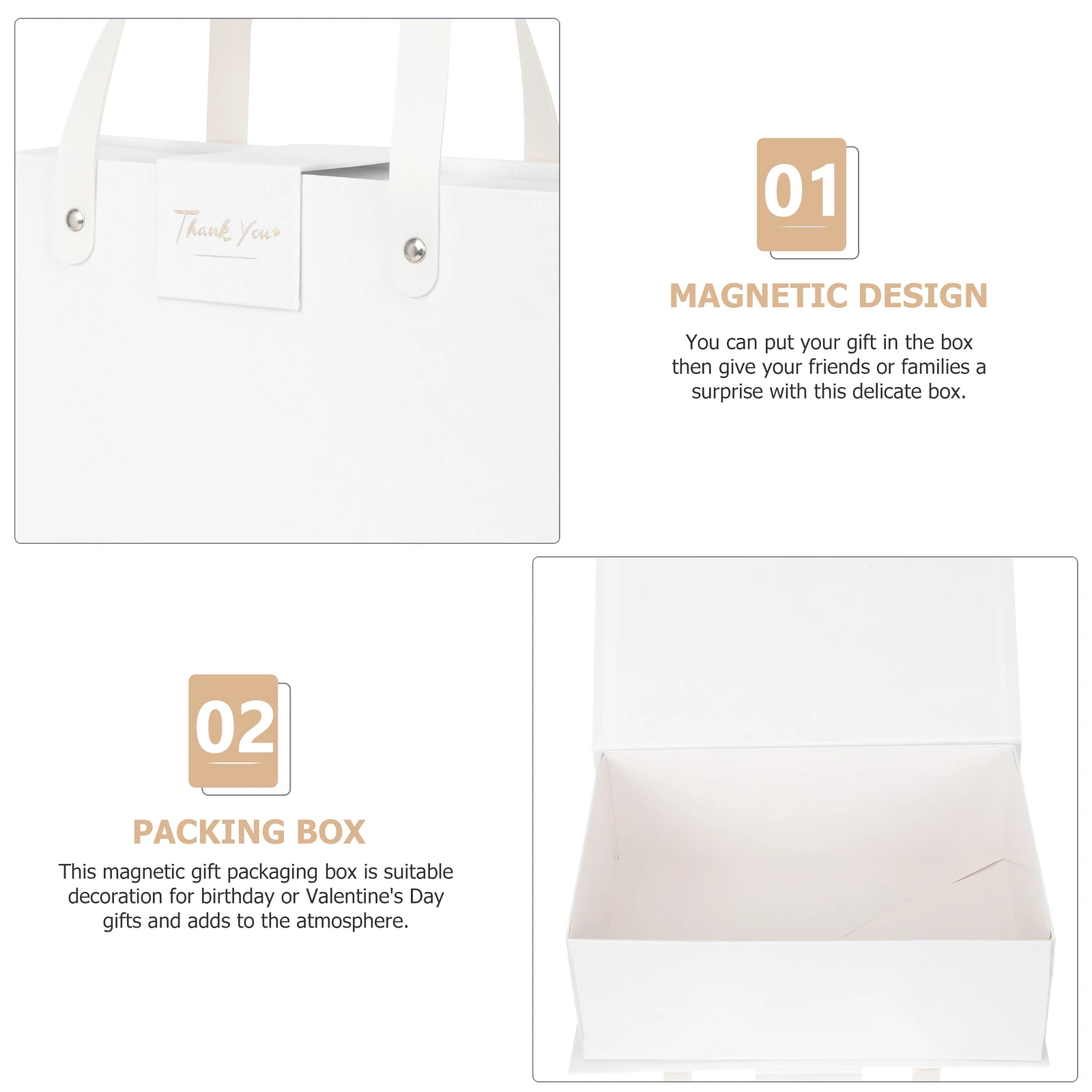 

Handheld Foldable Box High Grade Material Magnetic Lid Gift Storage Box Creative Present Case Party Favor Packaging