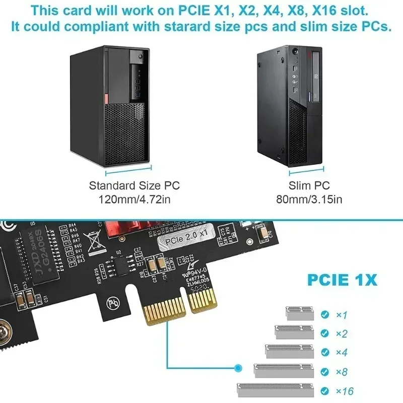 Dual-Port PCIe Gigabit Network Card 1000M PCI Express Ethernet Adapter with 82576 Two Ports LAN NIC