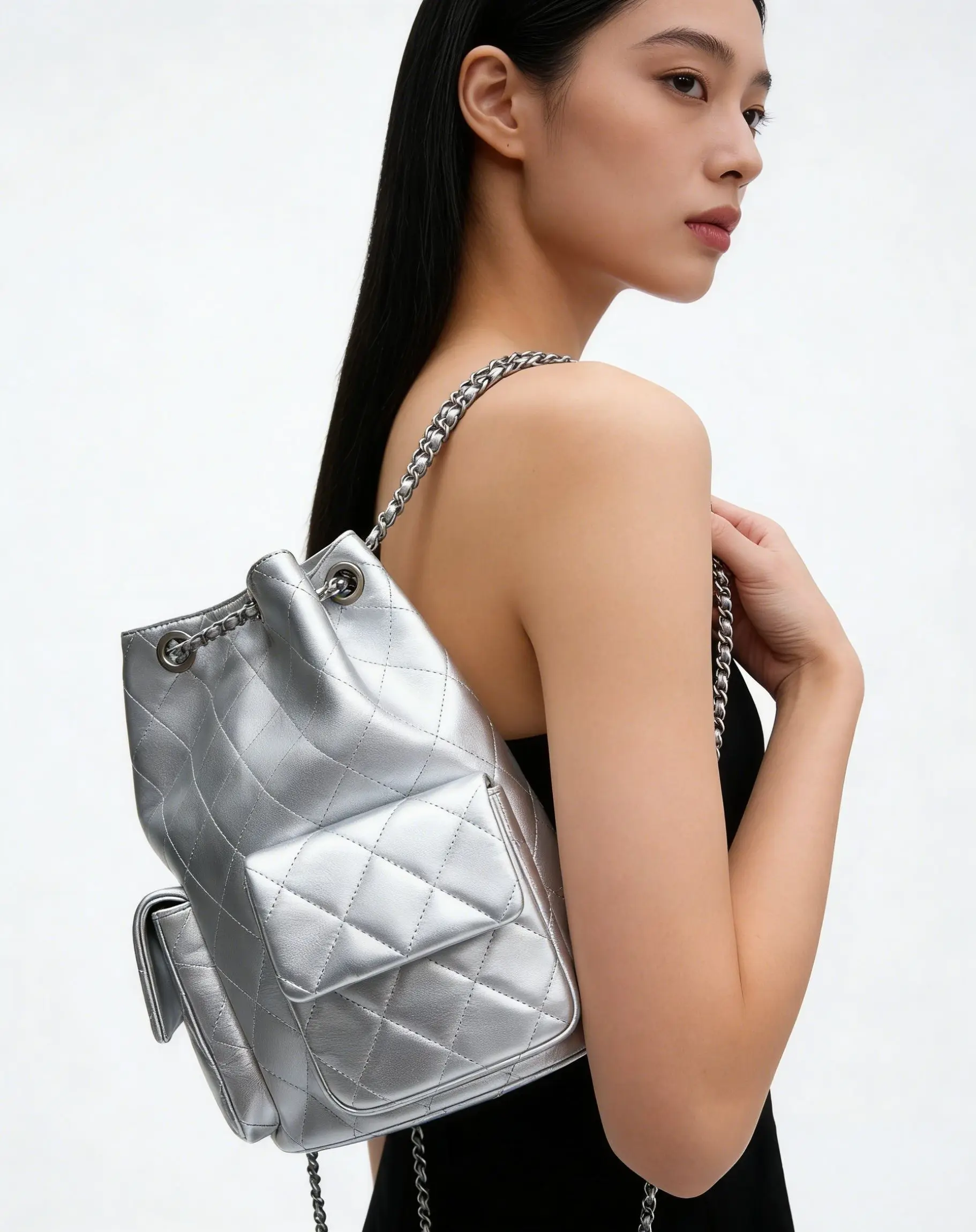 

Unique Vintage Elegant Women's Diaper Bag, Minimalist Design Leather Large-Capacity Luxury Fashion Shoulder Bag