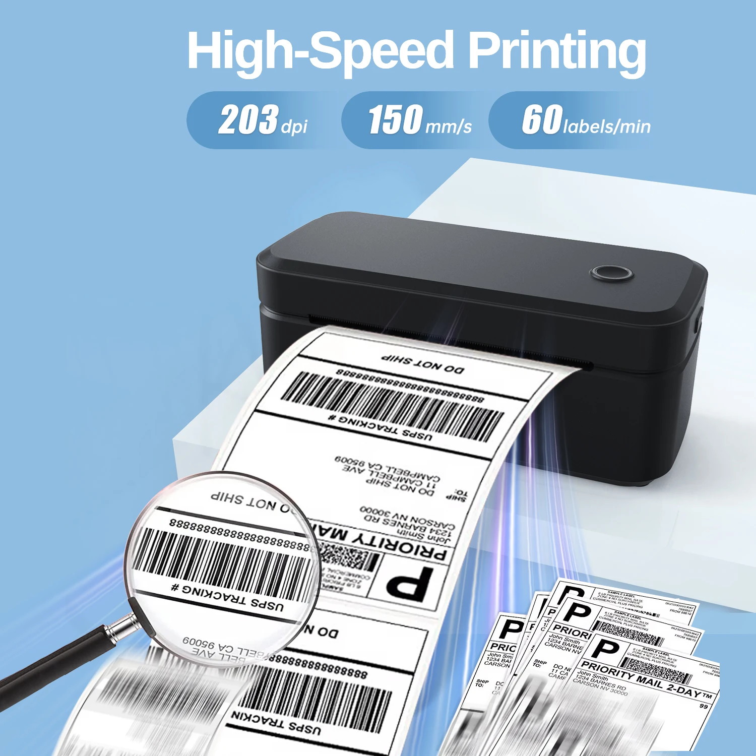 

Marklife X4 Bluetooth термопринтер этикеток беспроводной небольшой принтер транспортных этикеток 4X6 совместимый с iPhone Android Mac Window