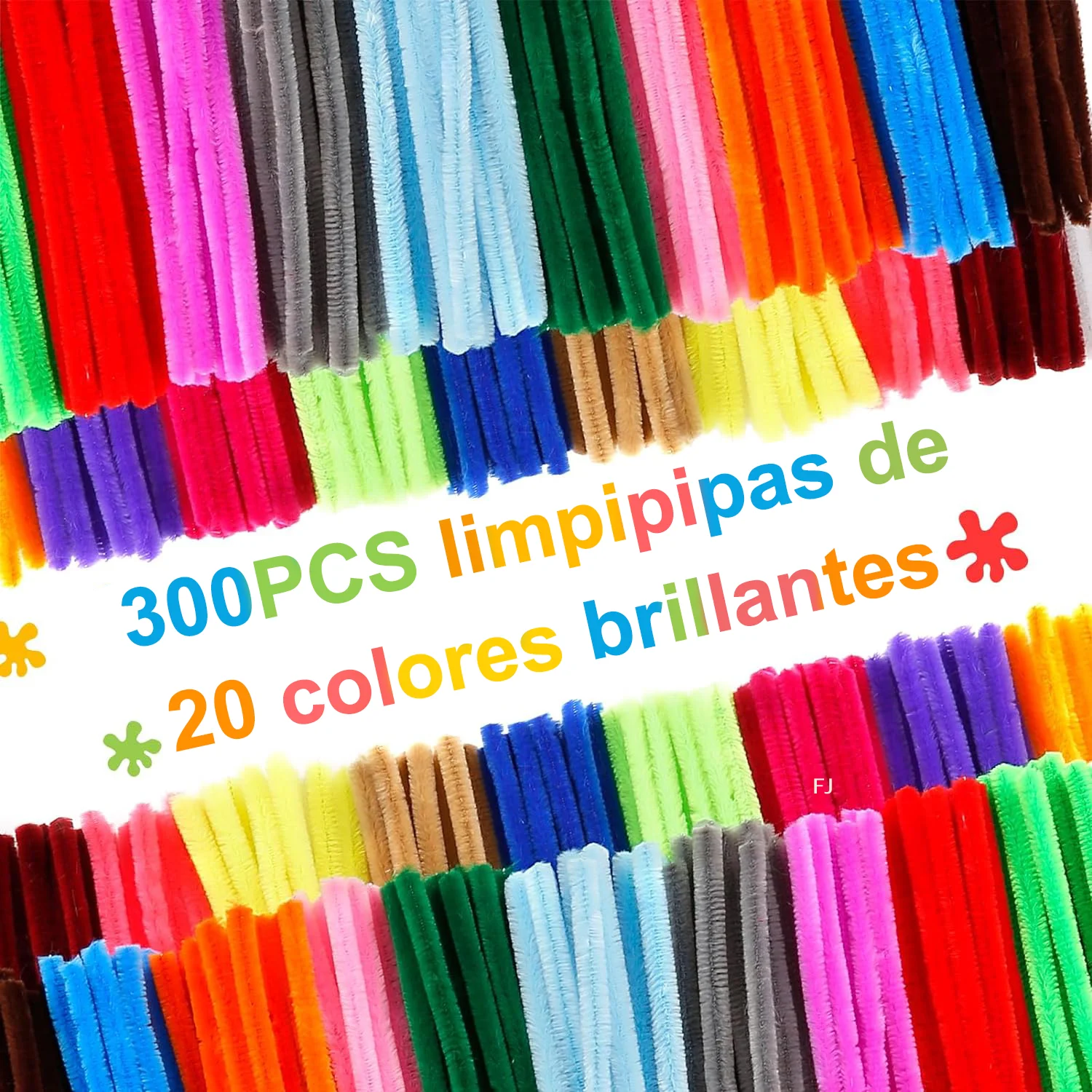 

[YU]200 Pieces Pipe Cleaners 20 Assorted Colored Chenille Stems For Art And Crafts