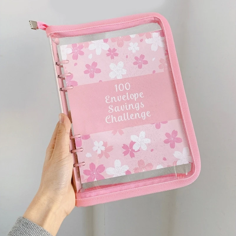 classeurs budget avec pochettes transparentes, planificateur d'épargne, portefeuille d'argent, enveloppe pour