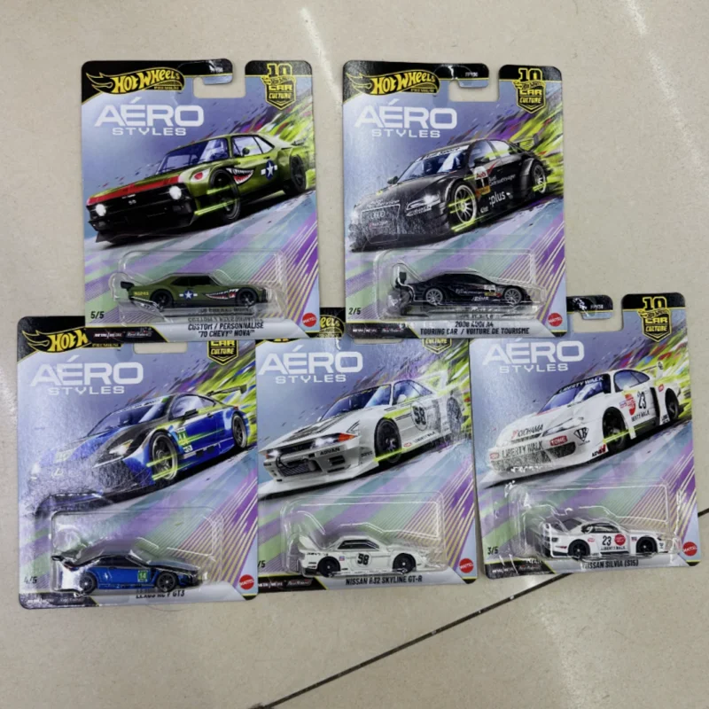 FPY86 Hot Wheels Car Culture Aero Styles Premium Alloy Diecast Car Nissan GTR Audi Lexus Silhouette Racing Vehicle Collectible T view 3