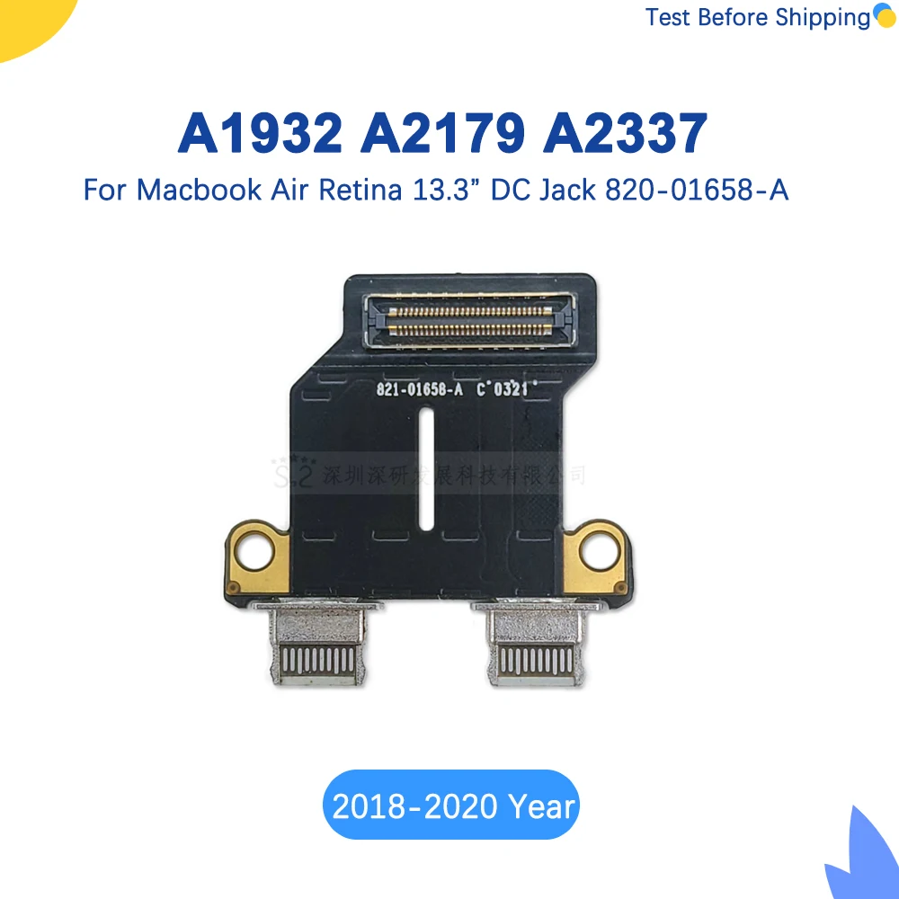 

New Original Power DC Jack USB-C Connector for Macbook Air 13" A1932 A2179 A2337 Type-C DC IN Power Jack 2018 2019 2020 Years