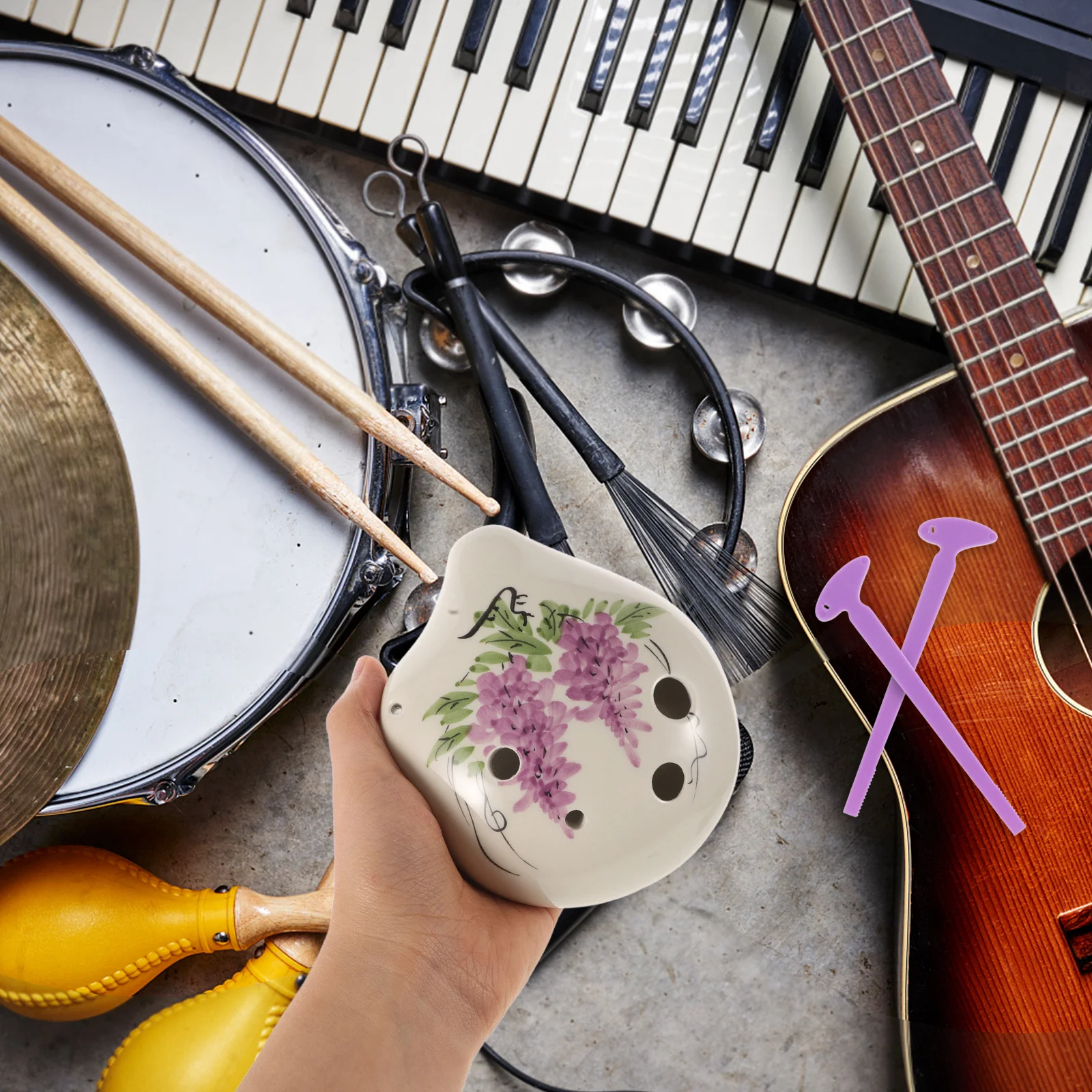 

8Pcs Plastic Ocarina Vent Stick Accessories for Airflow Maintenance Ocarina Cleaning Ventilation Repair Replacement Tool Set