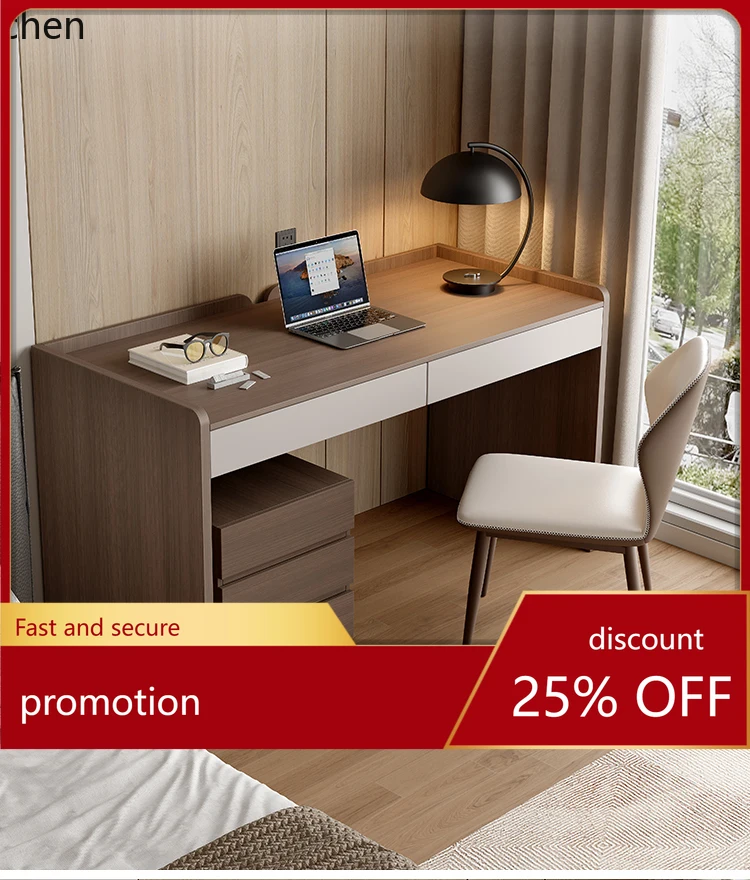 

HT Bedroom Desk Modern Solid Wood Home Premium Bedside Table Dressing Study Table