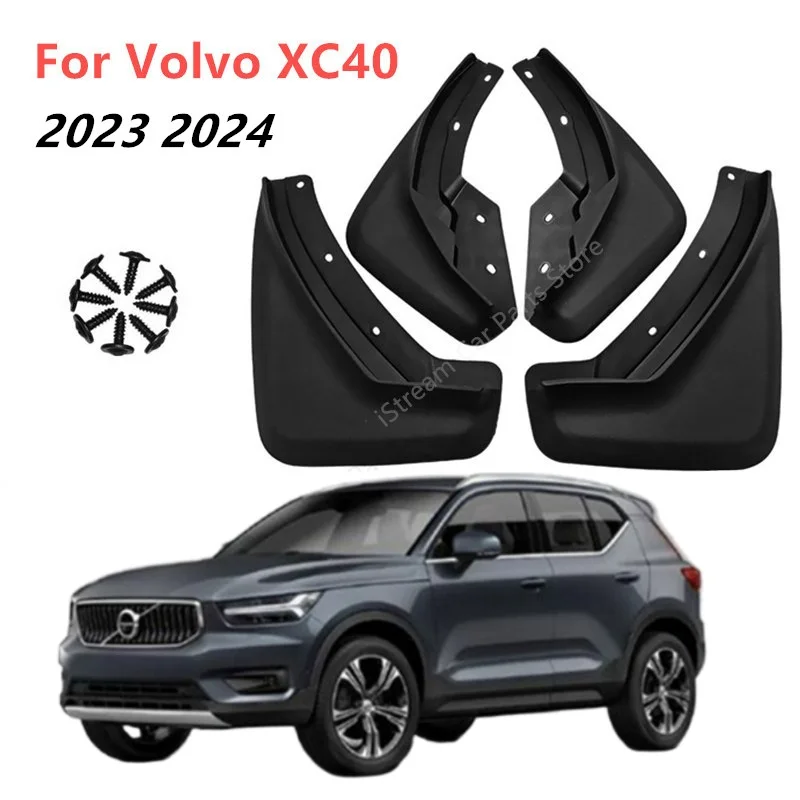 

4pcs Car Mudguards for Volvo XC40 2023 2024 Fender Mud Flap Guard Splash