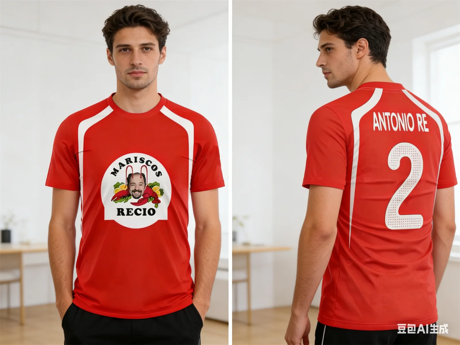 

Мужская спортивная дышащая быстросохнущая футболка Mariscos Recio из джерси, подарок, юмор, морепродукты, креветки, футбол, Рождественская футболка AMADOR