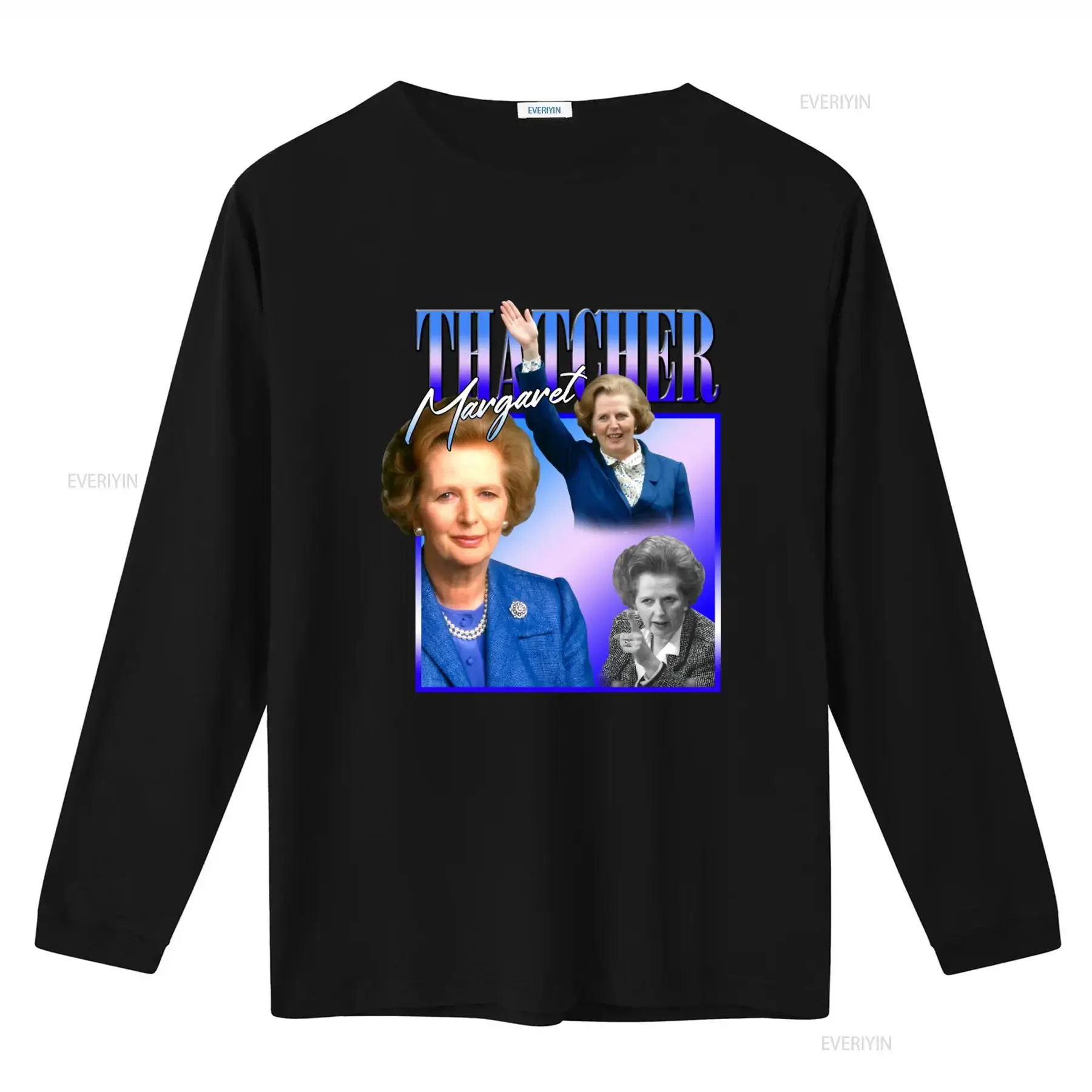 MARGARET THATCHER Homage T shirt the Lady is Not for Turning Vintage Political Figure Print vintage Washed Soft Unisex Casual