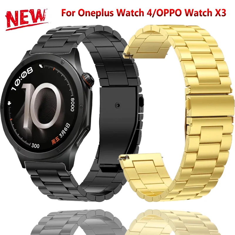18mm 20mm 22mm Metallarmband für Oneplus Watch 4-Lite-3 43mm Bequemes, austauschbares Armband OPPO Watch X3-X2-S/X3-2 Mini Correa