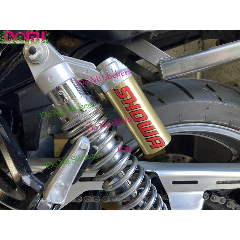 2X Car Styling Car Stickers JDM Motorcycle Locomotive Exhuast Brake Decorate Racing for SHOWA Suspension KK Decal 8cm X 1.5cm