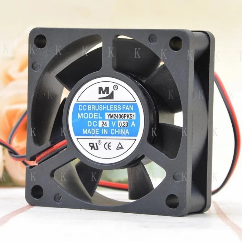 C  FOR  M YM2406PKS1 6020 DC24V 0.23A 6CM 2-wire dual ball inverter cooling fan