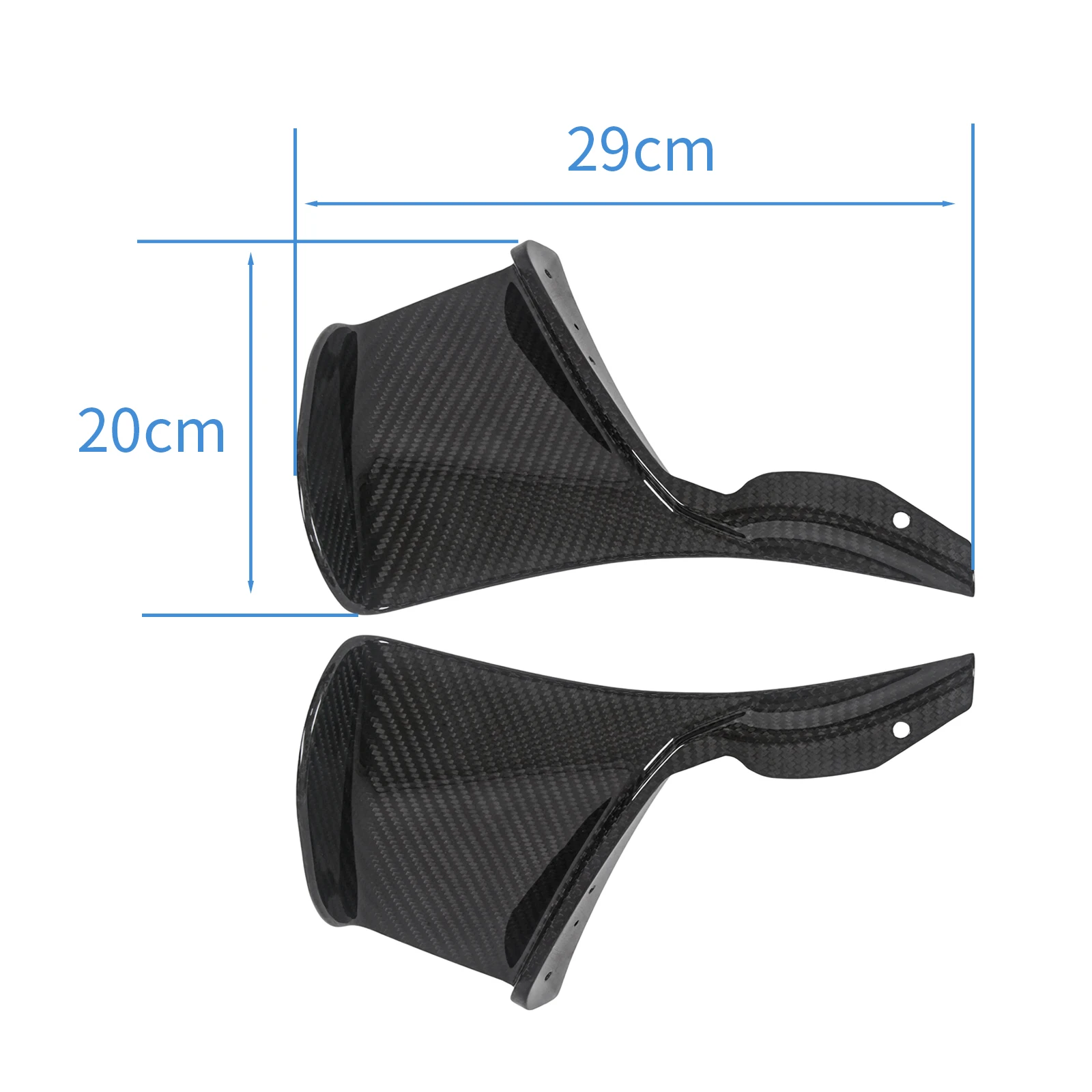 لسوزوكي GSX1300 R GSX1300R هايابوسا 2021 2022 2023 100% ألياف الكربون الجنيحات الجانب الأمامي سبويلر وينجليت طقم الجناح الهوائي #2