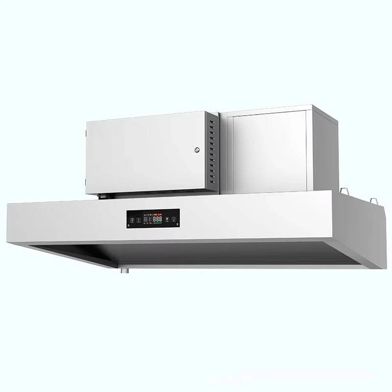 Environmental-Friendly Intelligent Hood Integrated Oil-Fume Purification Unit for Restaurants Canteens Commercial Kitchens