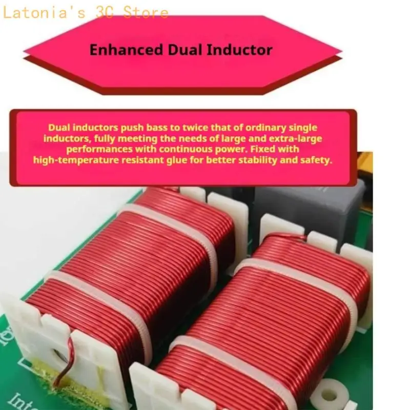 Lautsprecherteiler-Ersatzplatine, 800-W-Passivmodul mit Frequenzteilungsfunktion für Reparaturprojekte und Schrankumbau X3UB – Detail 3