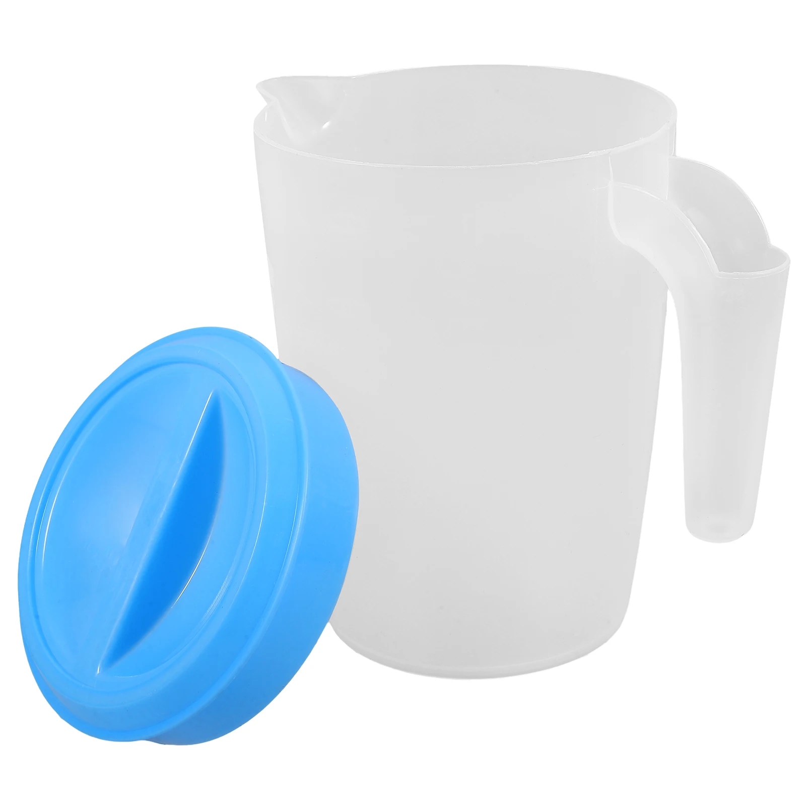 

Cold Water Round Blue with Lid Plastic Pitcher for Restaurant Home Office Water Pitcher With Lid Plastic Juice Tea Container