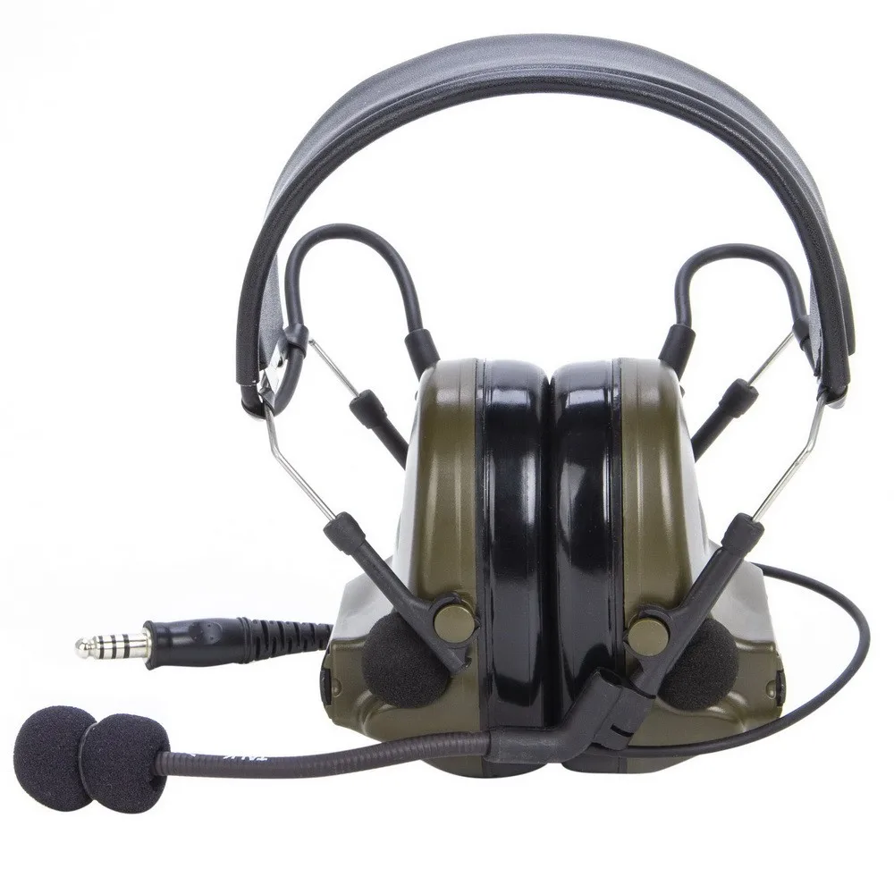 

Green Tactical Headset Earpiece Microphone for Two Way Radio Walkie Talkie