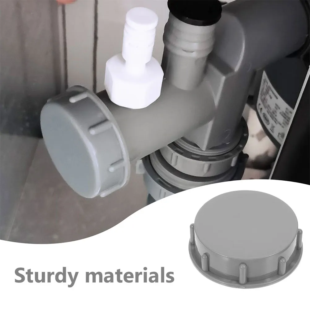 

4pcs Drainer Plug Set Grey Drain Pipe Covers Multi-functional Seal Basket Caps for Kitchen Sink Drainage Household for Drainage