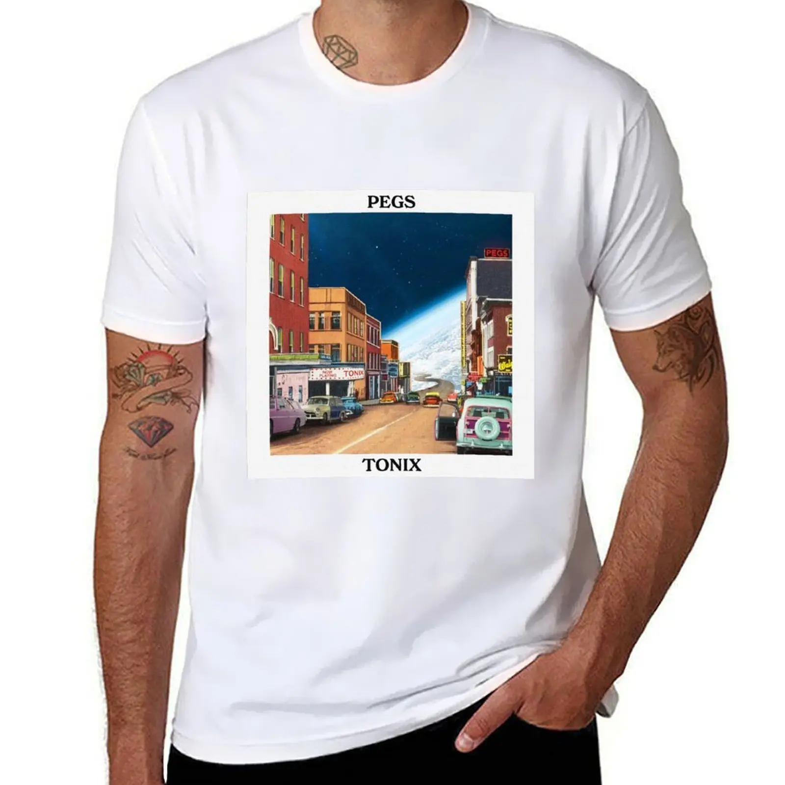 

PEGS Art Cover T-Shirt cotton t shirt man cotton t shirts man 100% T-Shirt
