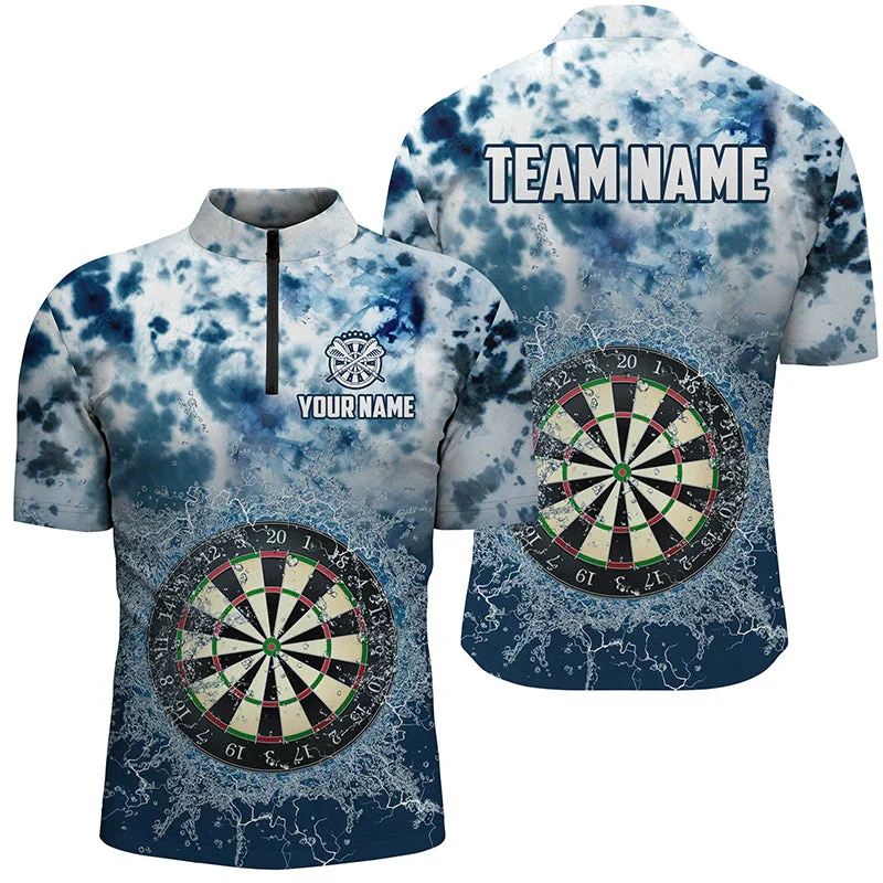 New Personalized 3D Printed Dart Pattern Polo Shirt/T-Shirt, Unisex, Casual Team Throwing Sports Series 4