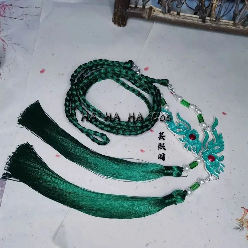 Anime Tian Guan Ci Fu Qi Rong Cosplay Wig Self-Rescue System Shen Yuan Cosplay Halloween Accessories Fan Lantern Headwear Props