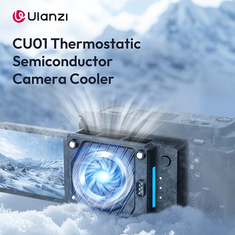 Ulanzi CU01 Thermostatic Semiconductor Camera Cooler for Sony ZV-1 FX30 A7S3 for Canon SX70 for Nikon Z30 for LUMIX for FUJIFILM