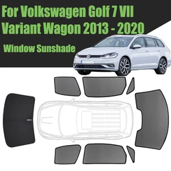 Custom Car Window Sunshade For Volkswagen Golf 7 VII Variant Wagon 2013 - 2020 VW Magnetic Curtain Mesh Front Windshield Curtain