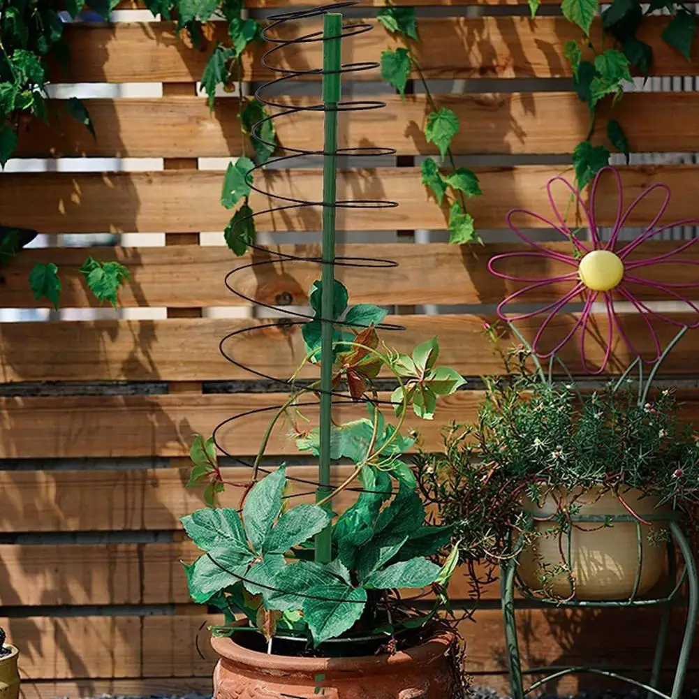 Climbing Plant Brackets Sturdy Metal Plant Support Rack Stretchable Green Bean Trellis Tower Durable for Indoor for Vine
