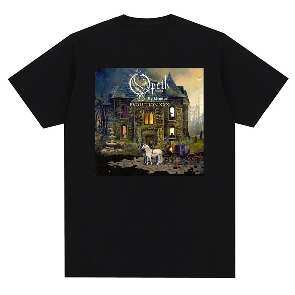 Summer Opeth Music Band Print TShirts Designs Vintage Death Metal Style  Casual Clothing New Short Sleeve Men's T-Shirt harajuku