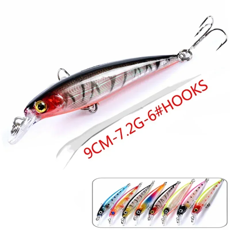 Artificial Laser Hard Plastic Bait, Artificial Wobbler for Fishing, Fishing Lure, Crankbait Tackle Swimbait Pesca, 3D Eyes