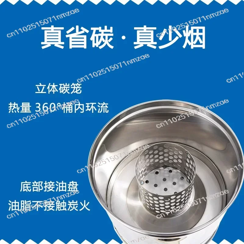Hanging Stove, Household Smokeless Grill, Chicken Portable Garden Hanging Stove, Charcoal Grill