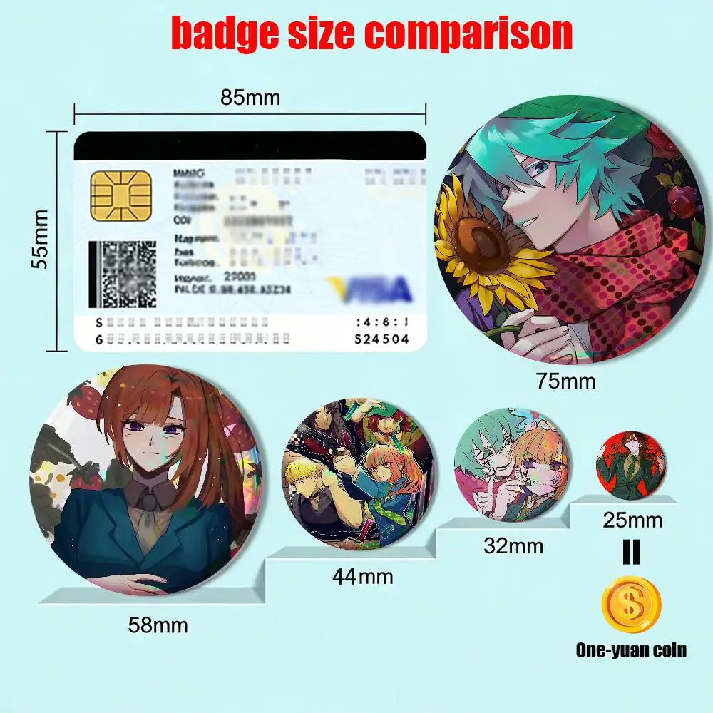 Sara Chidouin Your Turn to Die Creative Round Badge Button Pin Bag Decor Fans Collection Friends Gift Brooch