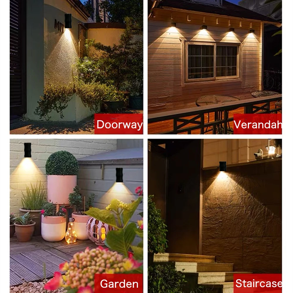 3W LED Outdoor Wall Lamp Waterproof Garden Decor Light for Balcony Courtyard Landscape Street Strair 12-24V Aluminium Wall Light