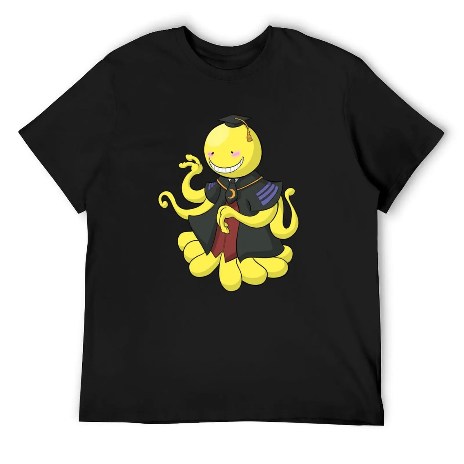Футболка Koro-sensei, большие футболки с животным принтом для мальчиков, хлопковая футболка для мужчин