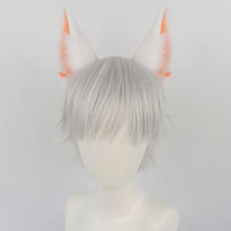 H58e vossen oren hoofdband staart fuzzy katten oren hoofdband staart halloween cosplay feest katten kostuumaccessoires voor