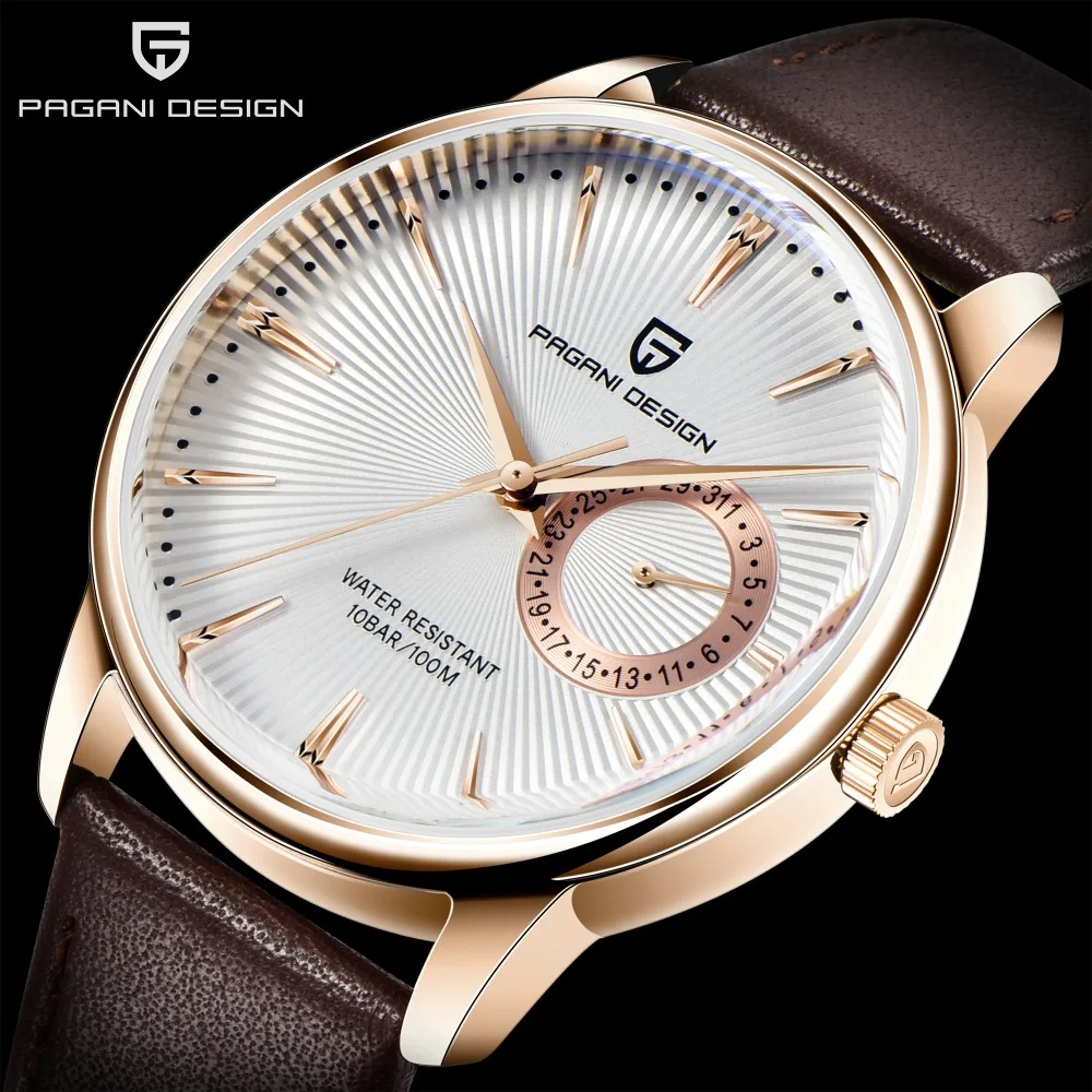 PAGANI DESIGN Luxus Mode Herren Quarzuhren PD1654 Wasserdichte Sport Saphir Edelstahl Uhr für Männer PDYS012