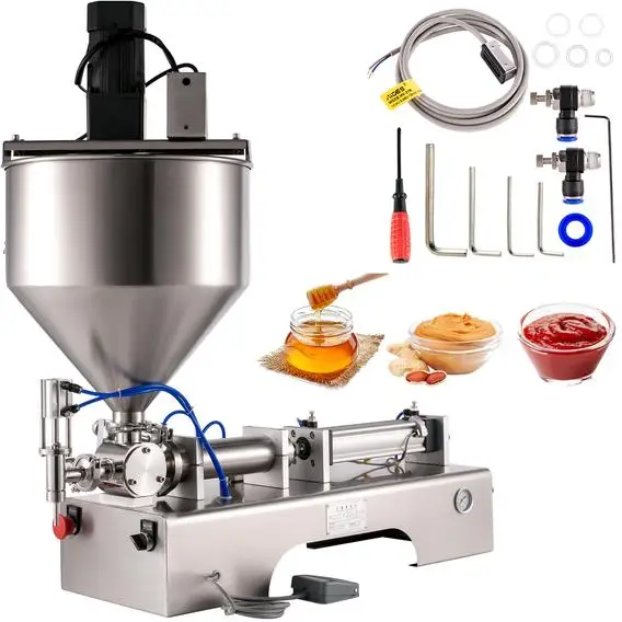 Semi Automatic Filling Machine Doypack / Liquid Filler Piston / Pouch Filling Machine Liquid Filler Automatic